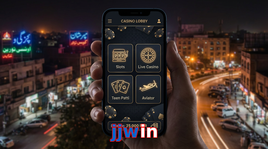 Main screen of Jjwin app page for PK players